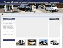 Tablet Screenshot of creativecarriage.com